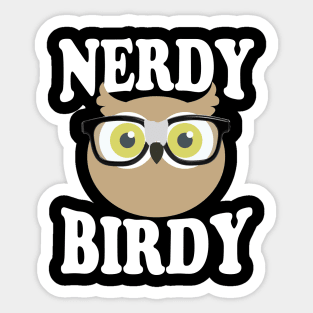 Nerdy Birdie Sticker